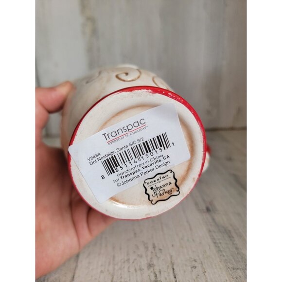 Santa face creamer ceramic Xmas decor figure home kitchen coffee - Picture 7 of 7